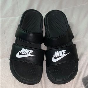 Nike double strap slides